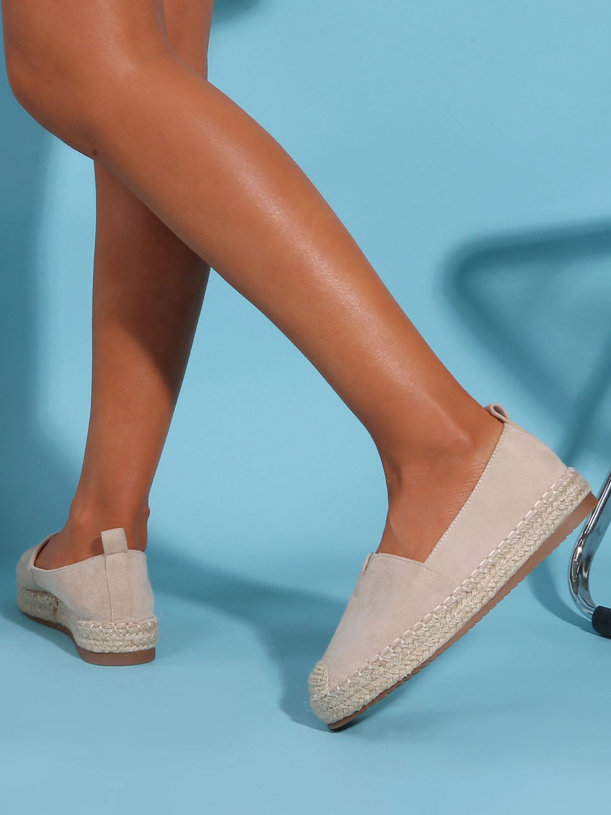 Pil - Fine espadrilles i ruskindslook